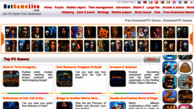 What Hotgamelive.com website looked like in 2017 (6 years ago)