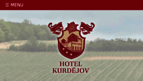 What Hotelkurdejov.cz website looked like in 2017 (6 years ago)