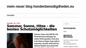 What Hondenbenodigdheden.eu website looked like in 2017 (7 years ago)