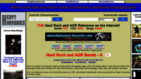 What Heavyharmonies.com website looked like in 2017 (6 years ago)