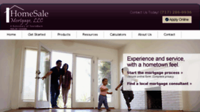 What Homesalemortgage.com website looked like in 2017 (6 years ago)