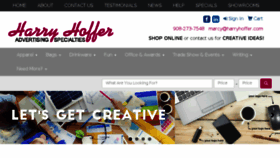 What Harryhoffer.com website looked like in 2017 (6 years ago)