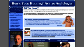 What Howsyourhearing.com website looked like in 2017 (6 years ago)
