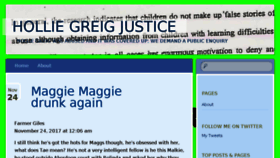 What Holliegreigjustice.wordpress.com website looked like in 2017 (6 years ago)