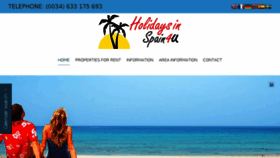 What Holidaysinspain4u.com website looked like in 2017 (6 years ago)