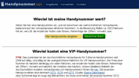 What Handynummer.info website looked like in 2017 (6 years ago)