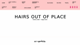 What Hairsoutofplace.com website looked like in 2017 (6 years ago)