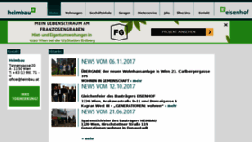 What Heimbau.at website looked like in 2017 (6 years ago)