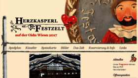 What Herzkasperlzelt.de website looked like in 2017 (6 years ago)