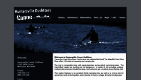 What Huntersvillecanoeoutfitters.com website looked like in 2017 (6 years ago)