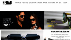 What Henau-eyewear.com website looked like in 2017 (6 years ago)