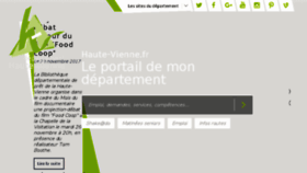 What Haute-vienne.fr website looked like in 2017 (6 years ago)