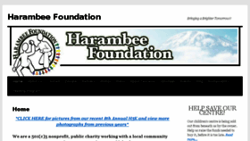 What Harambeefoundation.org website looked like in 2017 (6 years ago)