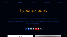 What Hypertextbook.com website looked like in 2017 (6 years ago)