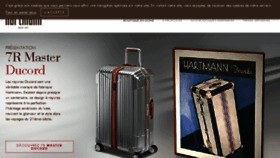 What Hartmannluggage.fr website looked like in 2017 (6 years ago)