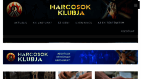 What Harcosokklubja.com website looked like in 2017 (6 years ago)