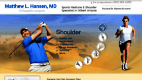 What Hansensportsdoc.com website looked like in 2017 (6 years ago)