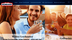 What Homann.de website looked like in 2017 (6 years ago)