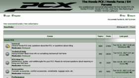 What Hondapcx.org website looked like in 2017 (6 years ago)