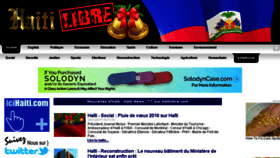 What Haitilibre.com website looked like in 2017 (6 years ago)