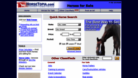What Horsetopia.com website looked like in 2017 (6 years ago)