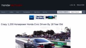 What Honda-tech.com website looked like in 2017 (6 years ago)