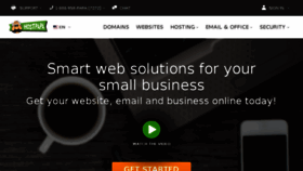 What Hostpapa.com website looked like in 2017 (7 years ago)