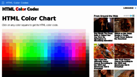 What Html-color-codes.info website looked like in 2018 (6 years ago)