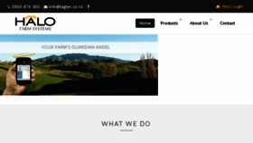 What Halofarm.co.nz website looked like in 2018 (6 years ago)