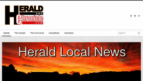 What Heraldandchronicle.com website looked like in 2018 (6 years ago)