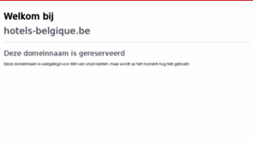 What Hotels-belgique.be website looked like in 2018 (6 years ago)