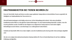 What Hauttierarzt.de website looked like in 2018 (6 years ago)