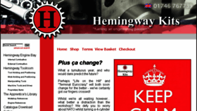 What Hemingwaykits.com website looked like in 2018 (6 years ago)