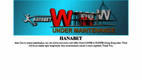 What Hanabet.com website looked like in 2018 (6 years ago)