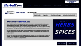 What Herbalcom.com website looked like in 2018 (6 years ago)