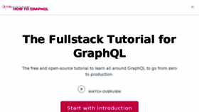 What Howtographql.com website looked like in 2018 (6 years ago)