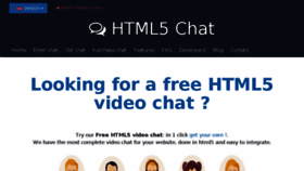 What Html5-chat.com website looked like in 2018 (6 years ago)