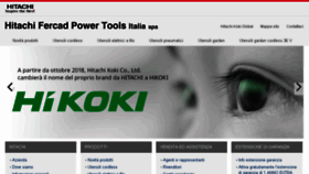 What Hitachi-powertools.it website looked like in 2018 (6 years ago)