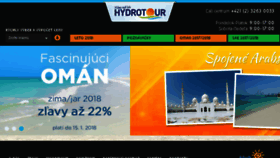 What Hydrotour.sk website looked like in 2018 (6 years ago)