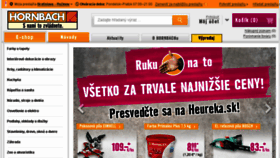 What Hornbach.sk website looked like in 2018 (6 years ago)