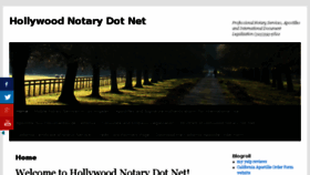 What Hollywoodnotary.net website looked like in 2018 (6 years ago)