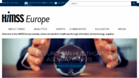 What Himss.eu website looked like in 2018 (6 years ago)