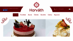 What Horvathcukraszda.hu website looked like in 2018 (6 years ago)