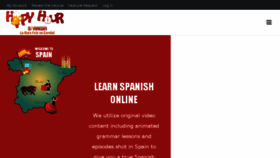 What Happyhourspanish.com website looked like in 2018 (6 years ago)