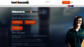 What How2become.com website looked like in 2018 (6 years ago)