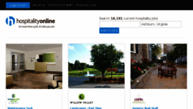 What Hospitalityonline.com website looked like in 2018 (7 years ago)