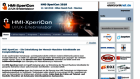 What Hmi-xpericon.de website looked like in 2018 (6 years ago)
