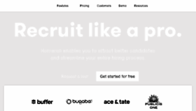 What Homerun.co website looked like in 2018 (7 years ago)