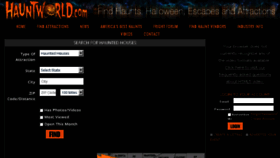 What Hauntworld.com website looked like in 2018 (6 years ago)