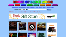 What Houseofdancemusic.com website looked like in 2018 (6 years ago)